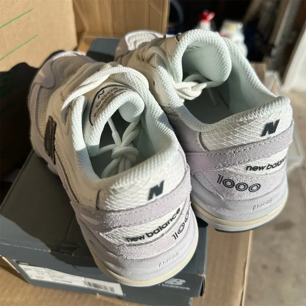 New Balance 1000 Womens Sneakers Gray White Retro Y2K Running Size 7.5